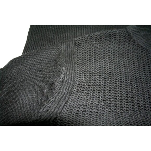 Carbon2Cobalt Mens Serendipity Large Black V‑Neck Cashmere Blend Sweater Capsule - Picture 3 of 5